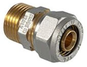 Raccord droit mâle à compression pour tuyau multicouche 1 x 32 (3,00)