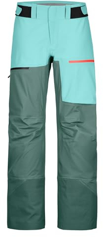 ORTOVOX 3L Ravine Shell Pants W - Sehr leichte, atmungsaktive Freeride Hose fürs Backcountry mit lässigem Look - Gruen - Female - XS