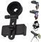 Sanfoelek - Adattatore universale per telefono telescopio, supporto per smartphone, binocolo, microscopio monoculare, telescopio con clip per telefono