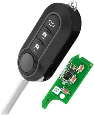 QSDIYRF Porte-clés de Voiture avec télécommande pour Fiat MPV Bravo /Ducato 500 Doblo Qubo Grande Punto Citroën Jumper Peugeot Boxer 433.92 ID46