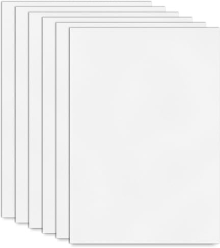 Placa de polipropileno A4, lámina de espuma de PVC, hoja de plástico blanco | Para modelos de mesa de arena, manualidades