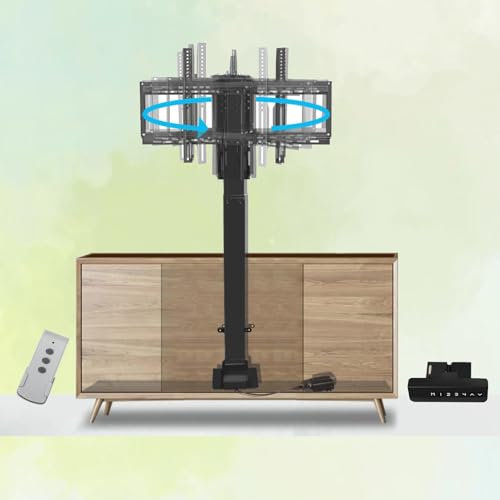 DRFGNF TV Mount Bracket Motorised TV - Electric TV Lift with Rotation to Left and Right, Hidden in Cabinet, with Load 60 kg/132 lbs(