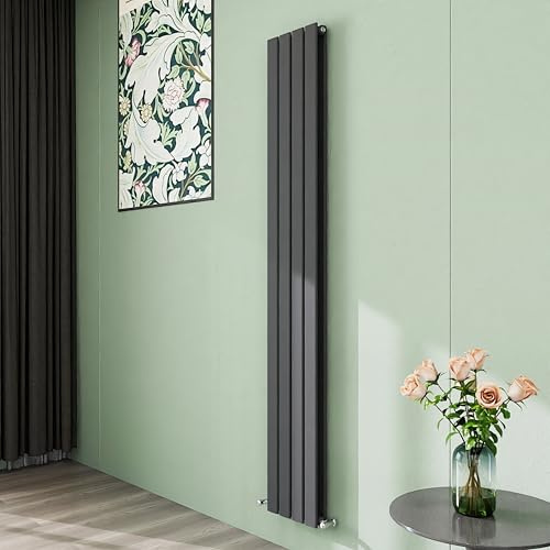 Simple Bathroom 1800×272mm Vertical Panel Designer Radiator Anthracite Double Flat Panel Central Heating Radiators