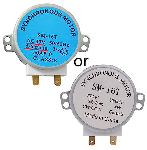 und Original Mikrowellen-Synchronmotor mit 2-poligen Klemmen für Mikrowellen-Drehteller-Motor