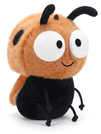 Herfair Marienkäfer Kuscheltier Klein Insekten Plüschtier Stofftier Plushie Kawaii Deko Geschenke für Mädchen und Jungen