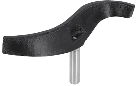 Asixxsix Gebogene Drehbank-Werkzeugauflage, Einzigartige S-Form, Drehbank-Werkzeughalter aus Gusseisen Zum Schalendrehen, 5/8 Zoll Säulendurchmesser, für 16 Mm Drehbankbett