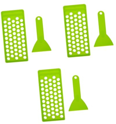 Veemoon 3pcs Lip Balm Crafting Kit Filling Tray for Tubes with Spatula DIY Lip Balm Containers Compact and Reusable Mould for Handmade