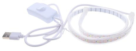 Saxophon Reparaturlicht 50cm USB LED Leiste für Lecksuche | Portabel, Präzise Lecksuche, Weiche Beleuchtung, Flexibles Design, für Oboe und Flöte, Weiß Zufälliger Stil