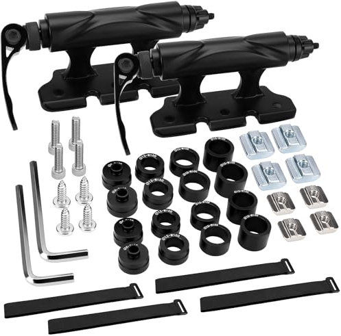 2 Pièces Support pour Fourche de Vélo, Support Velo Voiture, Fourche de Vélo pour 5/12/15x100mm 15x110mm, Support de Fourche Avant pour Velo- À Dégagement Rapide, Support Velo Voiture