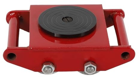 ZGHQHCDRH Heavy-Duty Skate, Industrial Machinery Mover 13200lbs 6T Dolly Skate with Steel Wheel Heavy Duty Moving(Red)