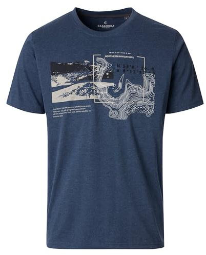 CASAMODA T-Shirt Print Dunkelblau XL