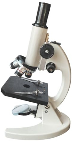 Microscope binoculaire avec lames Grossissement 40X-5000X pour adultes enfants école maison laboratoire jumelles avec lames