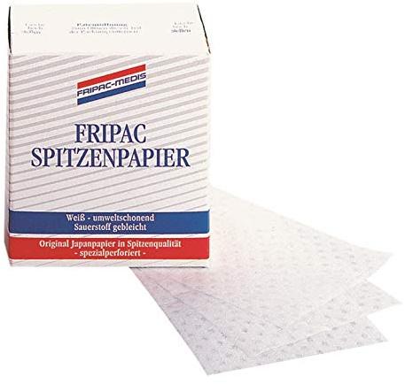 Fripac-Medis Spitzenpapier Blattgröße 75 x 55 mm weiß, 500 Blatt