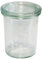 Weck Dessertglas, Hochwertige Vorspeisengläser, Sturzform mit Glasdeckel, Weck Gläser für Vorspeisen und Desserts, ideal zum Anrichten und Präsentieren von Speisen, 6 Stück mit je ca. 160 ml Füllvolumen