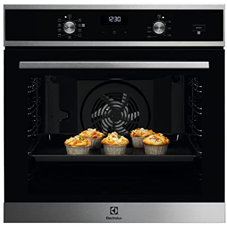 Electrolux Serie 600 - Horno eléctrico empotrado a vapor multifunción, capacidad 72 L, EOD5H40X, Clase A, Ventilado, cocción y limpieza a vapor Potencia, 589 x 596 x 569 mm, acero inoxidable