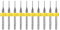 akaddy 10pcs Circuit Board PCB Drill Bits Tungsten Steel Twist Drill Bits (0.7mm)