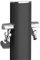 TRIANGLE AQUAPOINT - Totem Wassersäule mit 2 AQUAPOINT Wasserhähnen - matt Schwarz GartenzapfstelleWasserzapfstelle,Wasserzapfsäule
