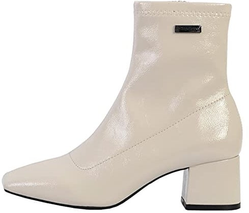 LES TROPEZIENNES PAR M. BELARBI Daniela, Stivaletto Donna, Bianco Verniciato, 36 EU Larga