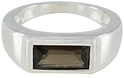 RIYO wunderschöne 925er Sterling Silber echte Rauchquarz Ringe für Mütter
