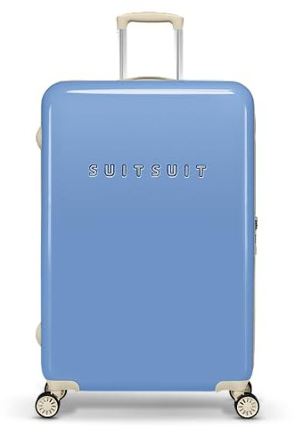 SUITSUIT Fabulous Fifties – Reisekoffer mit 4 Rollen – 76 cm – 94L – Blauer Pastell