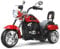 COSTWAY 6V Elektro Motorrad Kinder mit verstellbaren Scheinwerfer, Dreirad Elektromotorrad mit Sound ｜ Hupe ｜ Rückspiegel ｜ Pedale, Geschwindigkeit 2,5-3 km/h (Rot)