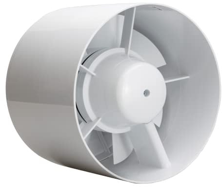 STERR IDM150S Slim Inline Fan 150mm Inline Fan Small Extractor Fan Inline Extractor Fan Kitchen Greenhouse Tent Garage