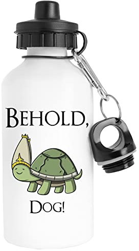 Behold Dog Botella de Agua Acero Inoxidable Viajero Blanco Water Bottle Stainless Steel Traveller White