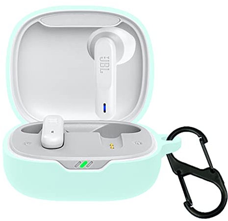 GIOPUEY Funda Compatible con JBL Wave Flex, Ultradelgado Silicona Case Cover, Anti-caída, Portátil - Verde