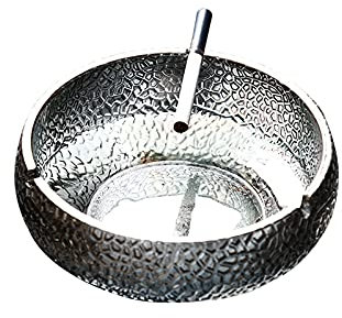 Cendrier pour cigarettes Cendrier en verre, for la décoration de la maison et cadeau de la fête des pères, cendrier en verre cigarettes cigares Cendrier moderne décoratif portable ( Color : Bruin )