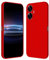 RankOne Funda para Realme C55 / Realme Narzo N55 (6.72 Inches) Carcasa de Silicona de TPU Suave - Rojo Chino
