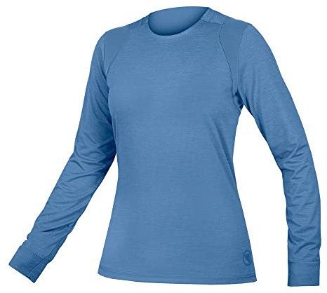 Endura Girls MTB-Jersey Langarm SingleTrack Blau Gr. S