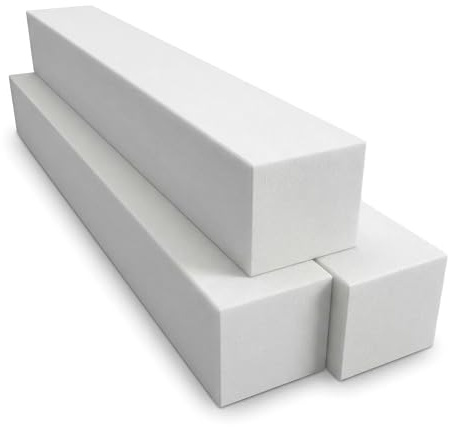 TULENA Polsterschaumstoff Matratzenverlängerung aus Schaumstoff Zuschnitt | Matratzenverbreiterung 10 x 12 x 200 cm RG 30/44 Bett Lückenfüller Mittelhart
