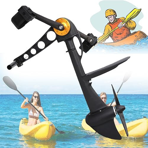 LINTAIZUO Pedalantriebsmotor für Kajaks, Rudersystem mit Pedalantrieb für kompatible Kajaks, aufblasbares Paddelbrett, Robustes und langlebiges Antriebsgerät mit Pedalantrieb