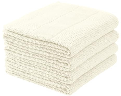 Schiesser Handtuchset Turin - 4-teilig - 50 x 100 cm - Offwhite