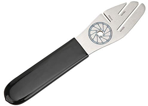 VGEBY Fahrradbremsenschlüssel, Edelstahl-Rotor-Abrichtgabel, Fahrrad-Bremsscheibenbelag, Reparatur, Einstellung, Abrichtwerkzeug, Einstellschlüssel
