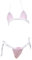 Micro Bikini Extreme Kawaii Tiny Mignon Japonais Anime Cosplay Lingerie Microkini Femme Lingerie Maillot de Bain Soutien-gorge et Panty Ensemble, Rose, S-M