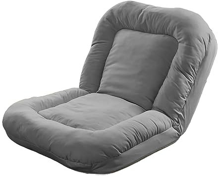 DRYIC Menschliches Hundebett für Erwachsene, Hundebett für Menschen, verstellbare Sitzsackbetten für Menschen, passend für die Größe (Gray Fiber Velvet)