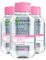 Garnier SkinActive Mizellares Wasser All-in-1 für empfindliche Haut Entferner beruhigt ohne Ausspülen, Reisegröße – 3 Flaschen à 100 ml