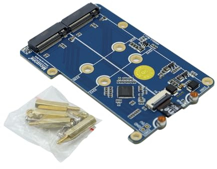 Namvo MPS2280D Raspberry Pi 5 PCIe auf M.2 NVMe Dual SSD Adapter