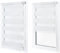 Doppelrollo ohne Bohren – Sichtschutz und Sonnenschutz, Klemmfix – Weiß, 80 cm breit (Stoffbreite) x 150 cm hoch (Fensterhöhe) – Duo Rollo für Fenster/Tür, lichtdurchlässig/verdunkelnd