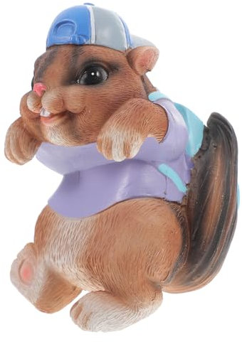 CIYODO Planter Pot Hanger Squirrel Decoration Garden Figurine for Outdoor and Indoor Use Charming Animal Sculpture for Lawn Patio and Home Decor