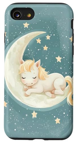 iPhone SE (2020) / 7 / 8 Sleeping Unicorn Moon Stars Case
