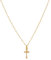 LoveVoos Kreuz Kette Goldkette Damen, 14K Gold Vergoldet Kreuz Kette Layered Kreuzkette Halskette Damen - Kreuz Choker Kette - Kreuz Halskette für Frauen - Gold Modeschmuck - für Damen Frauen(Gold)