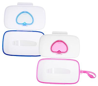 ifundom 2stücke Feuchttücherbox Tragbar Für Kinderwagen Mit Haken Aus Pp-material Mit Silikondichtung Für Frische Geeignet Für Taschen Und Reisen