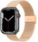 Meliya Correa para Apple Watch Correa 38mm 40mm 41mm 42mm 44mm 45mm 49mm Hombre Mujer,Metal Acero Inoxidable Pulseras Repuesto para iWatch Series SE2 SE 10 9 8 7 6 5 4 3 2 1 Ultra(Oro rosa)