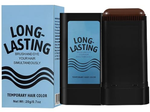 Raíz para cubrir la raíz, de color de pelo – cubierta gris de 20 g, corrector impermeable del cabelludo, pincel de acabado, peine de tinte portátil, suministros de estilo para hombres y