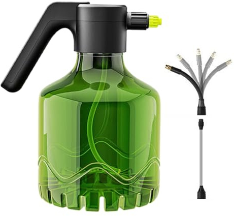 Spruzzatore Elettrico 2 Litri,Nebulizzatore Portatile per Prato - Spruzzatore Portatile con Ricarica USB,Per Prato, Auto, Animali, Serra, Piante Esterno, Diserbo, Verniciatura