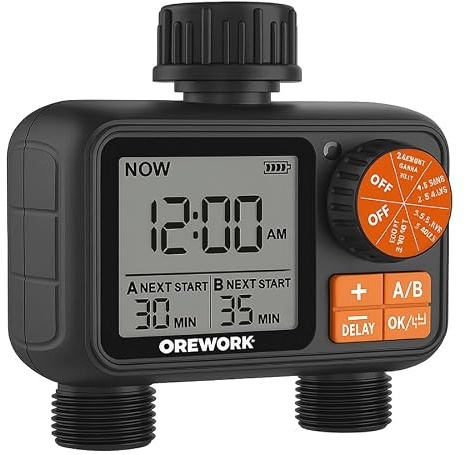 Suinga Programmatore di irrigazione Pro-Dial | Timer per rubinetto digitale da giardino (2 uscite)