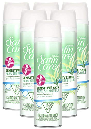 Satin Care Sensitive Skin Shave Gel for Women 7 Oz (PACK OF 6)