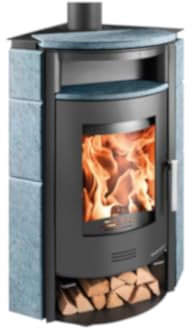Haas+Sohn Kaminofen Kuopio-II 265.17-ST anthrazit/Serpentino 8 kW